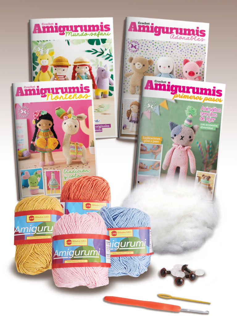 Kit Crochet Amigurumis + Materiales